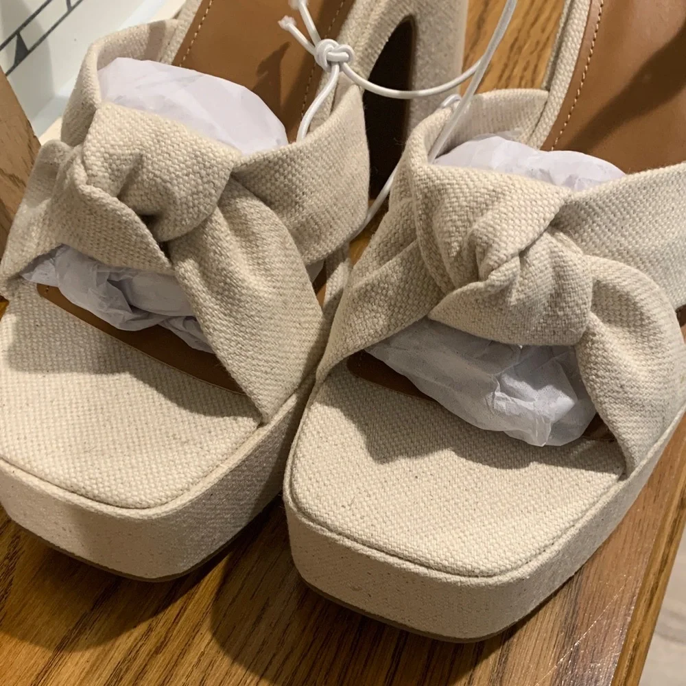 a.n.a Holland Natural Platform Sandals
